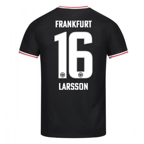 Pánský Fotbalový dres Eintracht Frankfurt Hugo Larsson #16 2023-24 Venkovní Krátký Rukáv